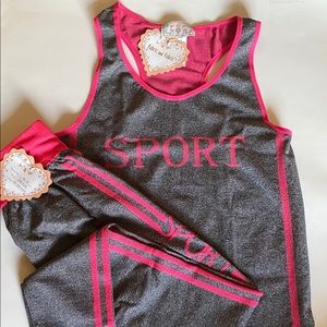 Home workout 2-piece attire